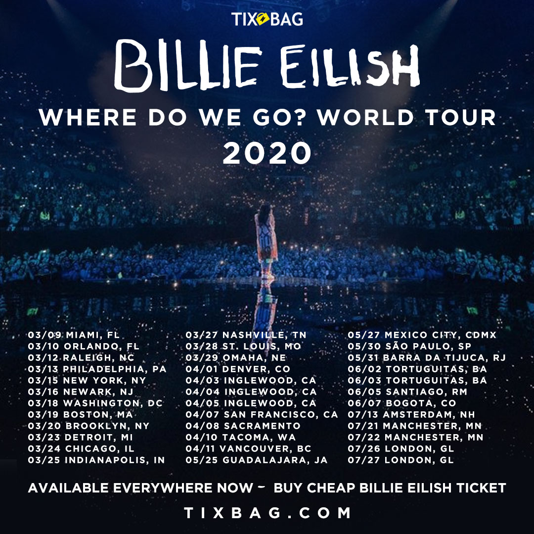 Billie Eilish 2020 - Where Do We Go World Tour